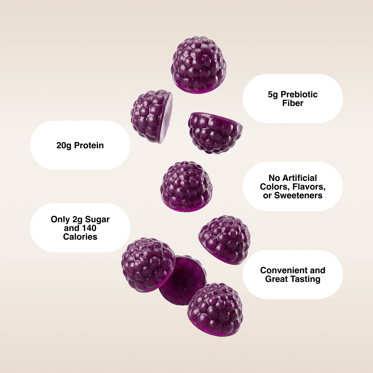 Wild Berry Protein Gummies